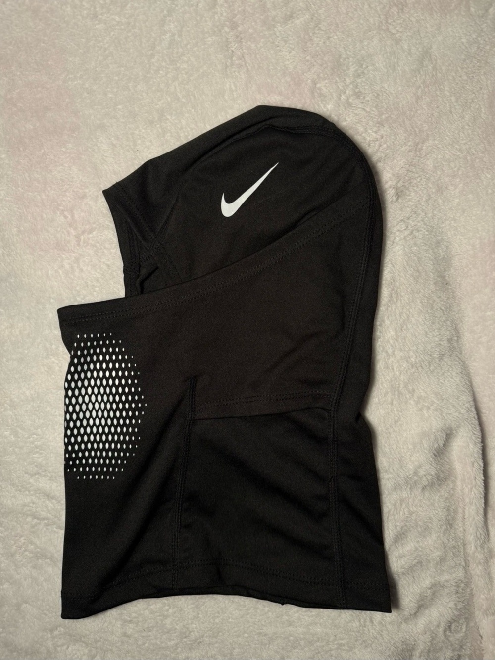 Nike Black Face Mask Balaclava with Reflective Vent Pattern - Picture 3 of 6